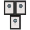 Simply Everyday 4 X 6" Block Frames 3pk - Black -Home Furnishings Store 278309 3pk simply everyday block frames 4x6 black