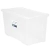 B&M Large Storage Box With Lid 110L - Clear -Home Furnishings Store 284861 110l storage box with lid clear 2
