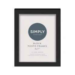 Simply Everyday 5 X 7" Block Frames 3pk - Black -Home Furnishings Store 290764 3pk simply everyday block frames 5x7 black 3