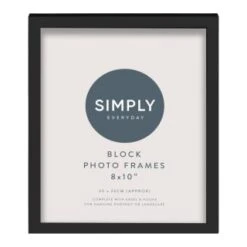 Simply Everyday 8 X 10" Block Frames 3pk - Black 7 Simply Everyday 8 X 10" Block Frames 3pk - Black -Home Furnishings Store 290765 3pk simply everyday block frames 8x10 black 3
