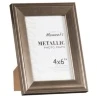 B&M Metallic Photo Frames 4 X 6" 2pk -Home Furnishings Store 306042 Great Value Pack of 2 Metallic 4x6 inch Photo Frames easel1