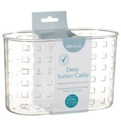 Simply Deep Plastic Suction Caddy - Clear 7 Simply Deep Plastic Suction Caddy - Clear -Home Furnishings Store 308158 Deep Suction Caddy