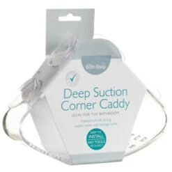 Suction Plastic Corner Caddy - Clear 9 Suction Plastic Corner Caddy - Clear -Home Furnishings Store 308159 Deep Suction Corner Caddy