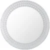 B&M Round Glitter Mirror - Silver -Home Furnishings Store 311215 round glitter mirror