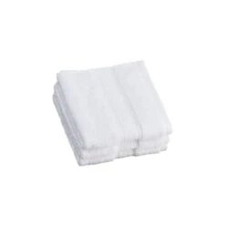 B&M Signature Zero Twist Face Cloth 3pk - White