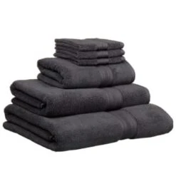 B&M Signature Zero Twist Hand Towel - Charcoal -Home Furnishings Store 317249 317250 319251 319252 Signature Zero Twist charcoal towels 3