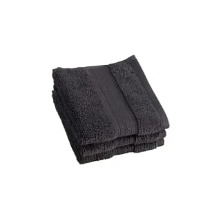 B&M Signature Zero Twist Face Cloth 3pk - Charcoal 3 B&M Signature Zero Twist Face Cloth 3pk - Charcoal
