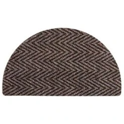 B&M Half Moon Indoor Chevron Doormat 40 X 70cm 13 B&M Half Moon Indoor Chevron Doormat 40 X 70cm -Home Furnishings Store 319759 Half Moon Indoor Chevron Mat 40x70cm brown