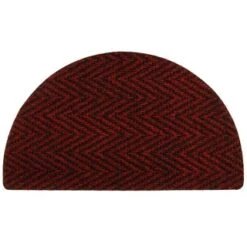 B&M Half Moon Indoor Chevron Doormat 40 X 70cm 15 B&M Half Moon Indoor Chevron Doormat 40 X 70cm -Home Furnishings Store 319759 Half Moon Indoor Chevron Mat 40x70cm red