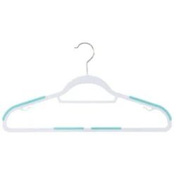 B&M Addis Non-Slip Hangers 6pk - Multi Colour -Home Furnishings Store 333092 addis 6pk non slip hangers colour 4