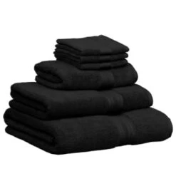 B&M Signature Bath Towel - Black -Home Furnishings Store 337604 337633 337634 337636 signature zero twist towels black