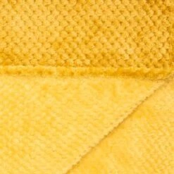 B&M Oversized Waffle Throw - Ochre -Home Furnishings Store 344890 oversized waffle throw ochre 3
