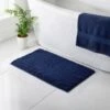 B&M Signature Microfibre Noodle Bath Mat - Navy -Home Furnishings Store 345482 signature bath mat navy