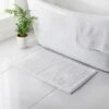 B&M Signature Microfibre Noodle Bath Mat - White -Home Furnishings Store 345486 signature bath mat white