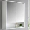 Norsk High Gloss Bathroom Mirror Cabinet -Home Furnishings Store 347094 norsk double wall unit