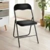 B&M Luxe Velvet Folding Chair - Black -Home Furnishings Store 349907 luxe velvet folding chair black