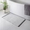 B&M Diamond Woven Bath Mat - Grey -Home Furnishings Store 352242 diamond woven bath mat grey