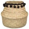 B&M Mini Pompom Basket - Natural 1 B&M Mini Pompom Basket - Natural -Home Furnishings Store 355410 mini pompom basket