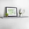 Lokken Floating Shelf 100cm - Grey -Home Furnishings Store 356243 lokken grey floating shelf 100cm