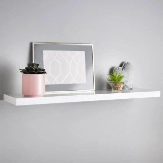 Lokken Floating Shelf 100cm - White 3 Lokken Floating Shelf 100cm - White