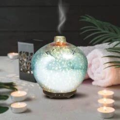 Essence Colour Changing Rose Gold Aroma Diffuser -Home Furnishings Store 363278 colour changing glass aroma diffuser rosa cyan