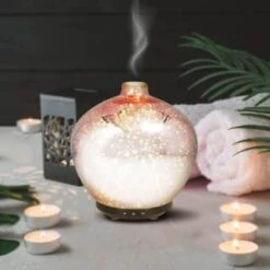Home Furnishings Store -Home Furnishings Store 363278 rose gold glass aroma diffuser rosa white
