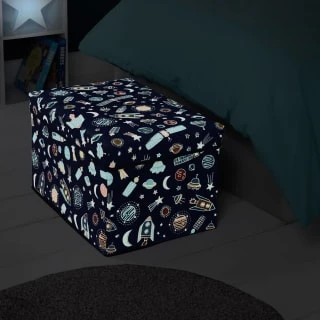 B&M Storage Ottoman Glow In The Dark – Space 4 B&M Storage Ottoman Glow In The Dark – Space - Image 2