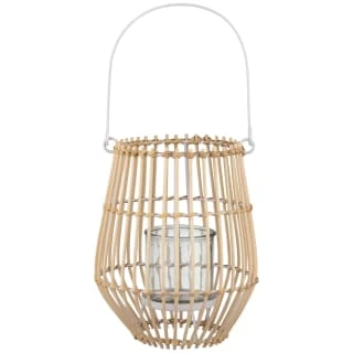 B&M Scandi Shore Rattan Style Lantern 3 B&M Scandi Shore Rattan Style Lantern