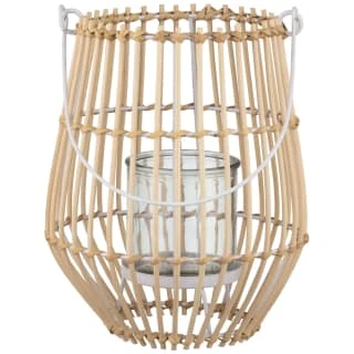 B&M Scandi Shore Rattan Style Lantern 4 B&M Scandi Shore Rattan Style Lantern - Image 2