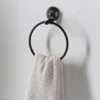 B&M Black Suction Towel Ring 1 B&M Black Suction Towel Ring -Home Furnishings Store 368885 black suction towel ring