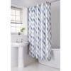 B&M Hookless Print Shower Curtain - Blue 1 B&M Hookless Print Shower Curtain - Blue -Home Furnishings Store 369013 hookless shower curtain blue