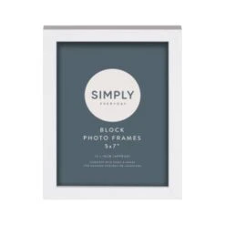 Simply Everyday 5 X 7" Block Frames 3pk - White -Home Furnishings Store 370279 3pk simply everyday block frames 5x7 white 2
