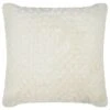 B&M Waffle Faux Fur Cushion 48 X 48cm - Cream -Home Furnishings Store 373068 waffle faux fur cushion cream