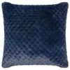 B&M Waffle Faux Fur Cushion - Navy -Home Furnishings Store 373085 waffle faux fur cushion navy