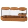 B&M Storage Jars 5pk -Home Furnishings Store 373970 set of 4 glass storage jars with cork lids and tray 3