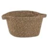 B&M Two Tone Mini Basket - Black & Natural -Home Furnishings Store 374425 two tone mini basket