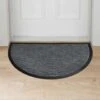 B&M Wave Sculptured Grey Doormat 1 B&M Wave Sculptured Grey Doormat -Home Furnishings Store 375322 wave sculputred 45x75cm grey doormat