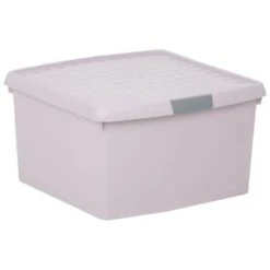 B&M Waffle Clip Box 25.5L - Blush -Home Furnishings Store 375471 blush 25 5l waffle clip box 2