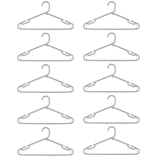 B&M Jumbo Hangers 10pk - Grey 4 B&M Jumbo Hangers 10pk - Grey - Image 2