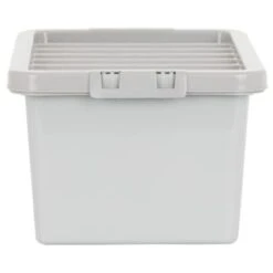 B&M Storage Box With Lid 11L - Graphite -Home Furnishings Store 377031 11l storage box grey