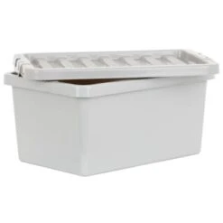 B&M Storage Box With Lid 11L - Graphite -Home Furnishings Store 377031 11l storage box grey 3