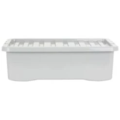 B&M Under Bed Storage Box 32L - Grey -Home Furnishings Store 377037 under bed storage box 32l grey 4