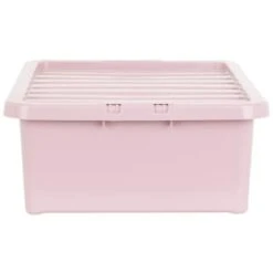 B&M Under Bed Storage Box 32L - Dusty Pink -Home Furnishings Store 377038 under bed storage box 32l dusty pink 2