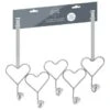 B&M Heart Diamante Overdoor Hooks -Home Furnishings Store 377713 5 ball heart diamante hooks