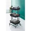 Spaceways 3 Tier Multi-Purpose Trolley - Black -Home Furnishings Store 378713 mobel 3 tier multipurpose trolley black