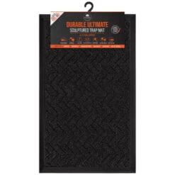 B&M Ultimate Trap Mat 45 X 75cm - Black 10 B&M Ultimate Trap Mat 45 X 75cm - Black -Home Furnishings Store 379124 durable ultimate sculpted trap mat 45x75cm black