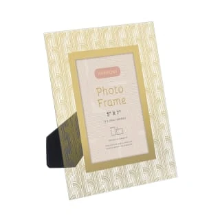 B&M Harmony Glass Photo Frame 5 X 7" - Gold 3 B&M Harmony Glass Photo Frame 5 X 7" - Gold
