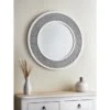 B&M Grey Rope Mirror - Grey -Home Furnishings Store 380083 grey rope mirror