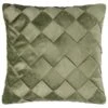 B&M Basket Weave Velvet Cushion - Sage -Home Furnishings Store 380438 basket weave velvet cushion sage