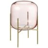 B&M Pink Candle Holder On Stand -Home Furnishings Store 380584 pink candle holder on stand
